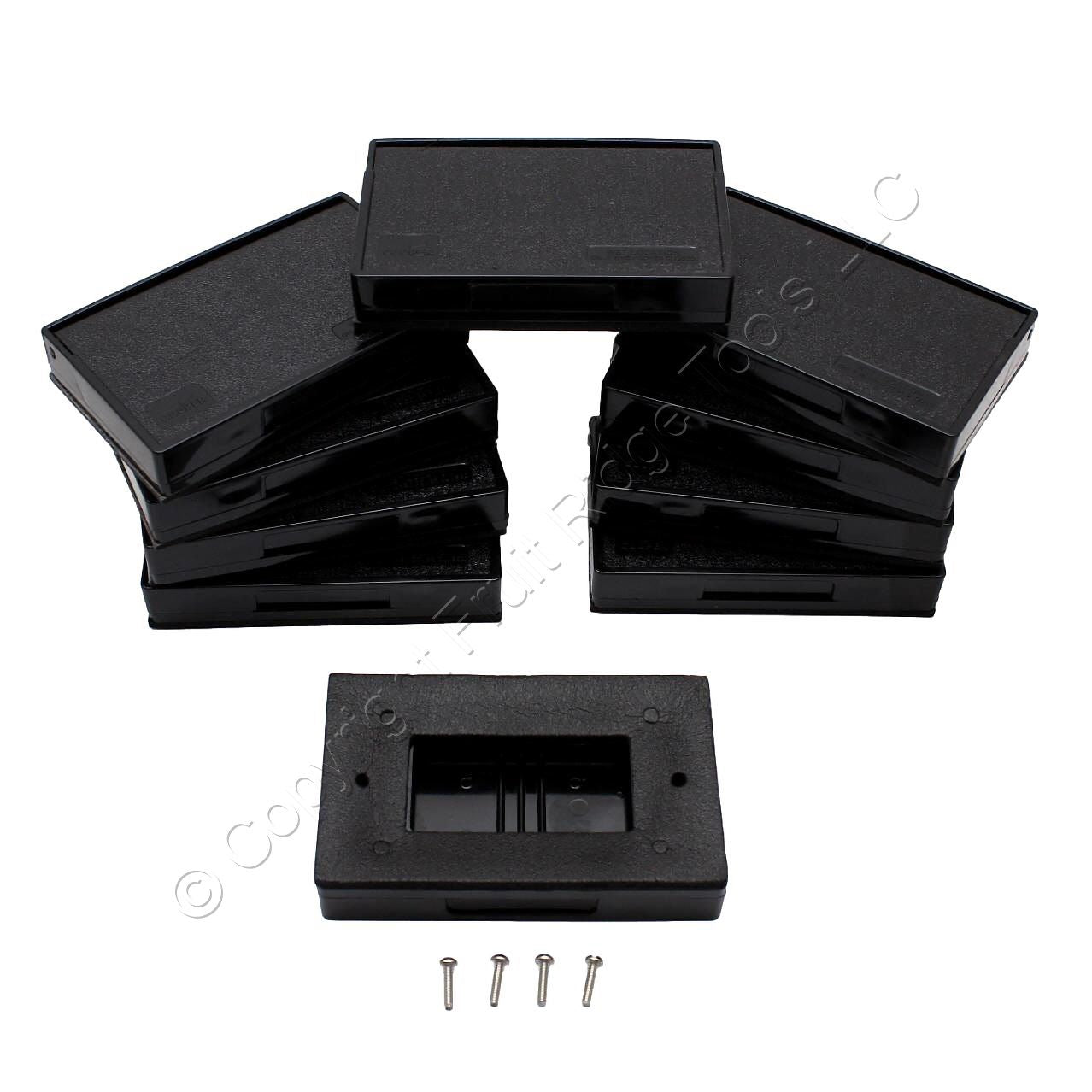 Eaton 3966BK Black Weather Resistant Horizontal GFCI Self-Closing Covers 10-Pack