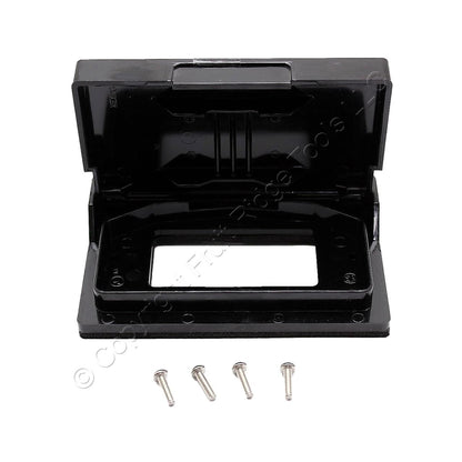 Eaton Black Weather Resistant Horizontal Decorator Self-Closing Cover S3966BK