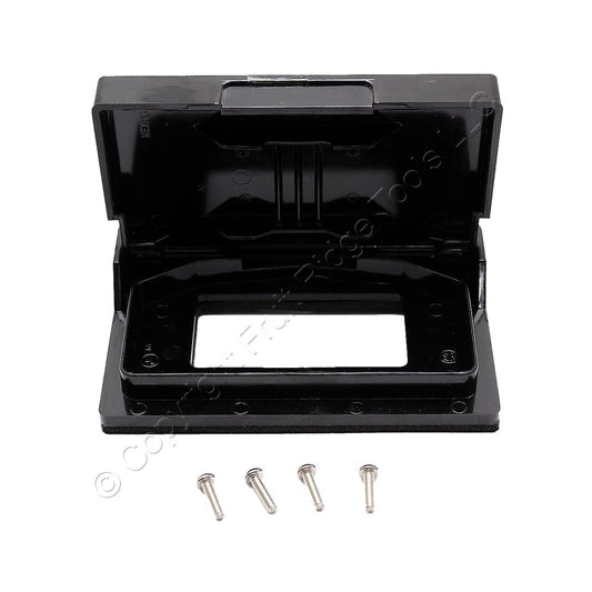 Eaton Black Weather Resistant Horizontal Decorator Self-Closing Cover S3966BK
