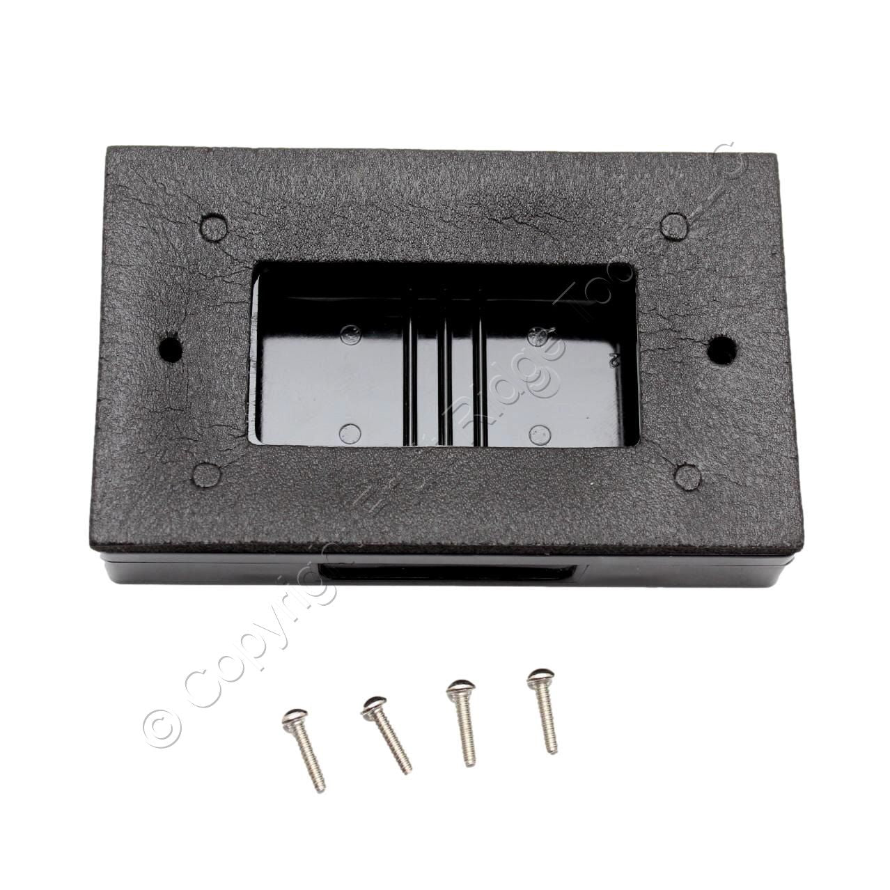Eaton Black Weather Resistant Horizontal Decorator Self-Closing Cover S3966BK