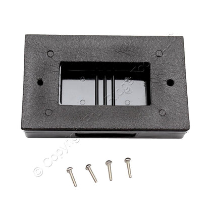 Eaton Black Weather Resistant Horizontal Decorator Self-Closing Cover S3966BK
