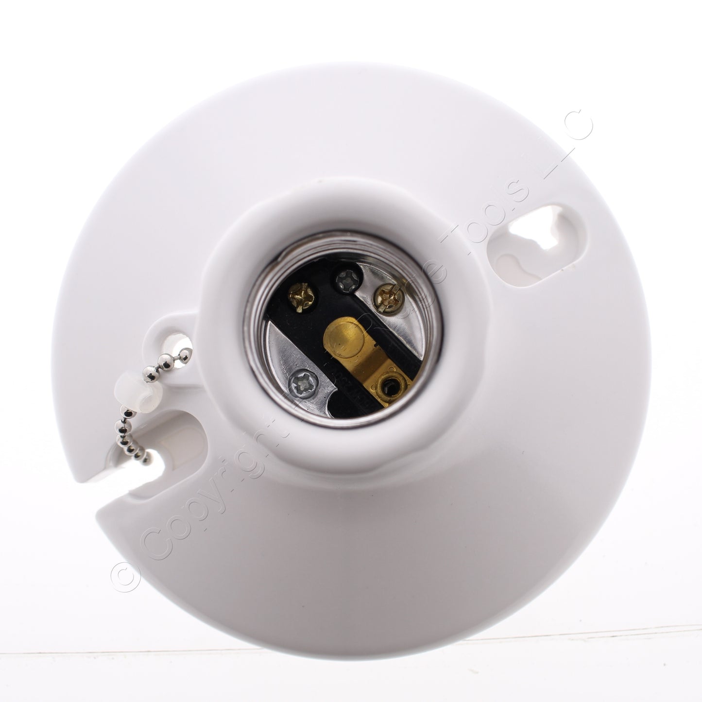 Eaton 2-Piece Keyless Medium Lampholder Push Wire Socket Pull Chain S759W-CD