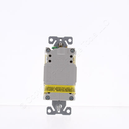 Eaton SGF20A Almond Self-Testing 5-20R 20A Gfci Outlet Duplex Receptacle 125V