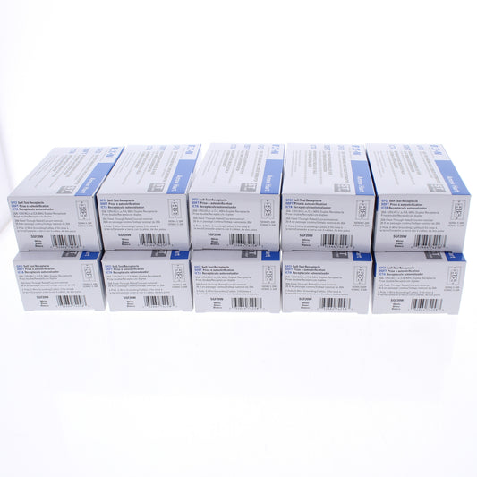 Eaton SGF20W White 5-20R 20A Self-Testing Gfci Outlet GFI Receptacles 125V 10pcs
