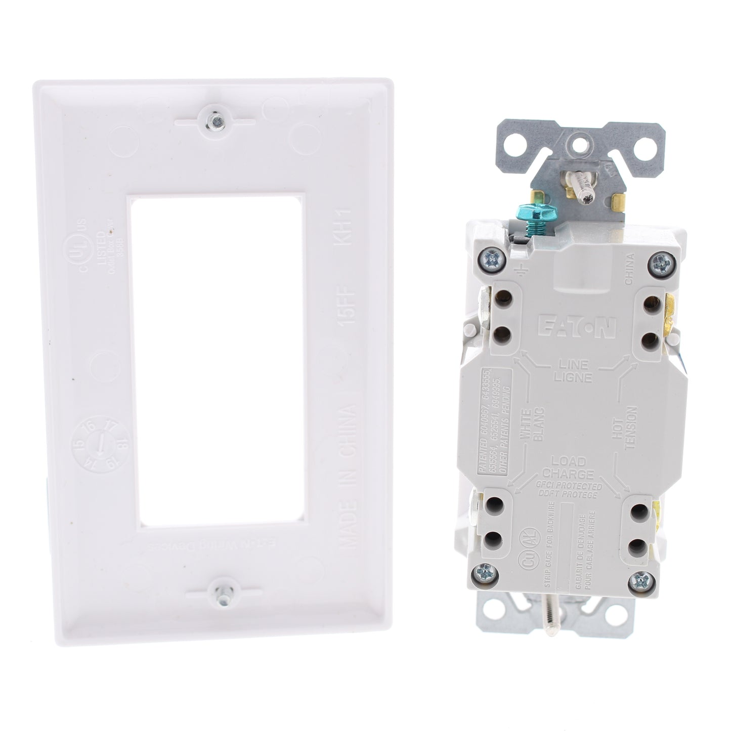 Eaton SGF20W White 5-20R 20A Self-Testing Gfci Outlet GFI Receptacles 125V 10pcs