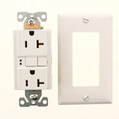 Eaton SGF20W White Self-Testing 5-20R 20A Gfci Outlet Duplex Receptacle 125V