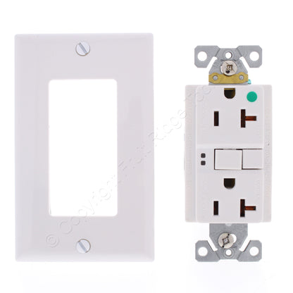 10 Eaton White Hospital Grade SelfTesting Gfci Outlet Duplex Receptacles SGFH20W