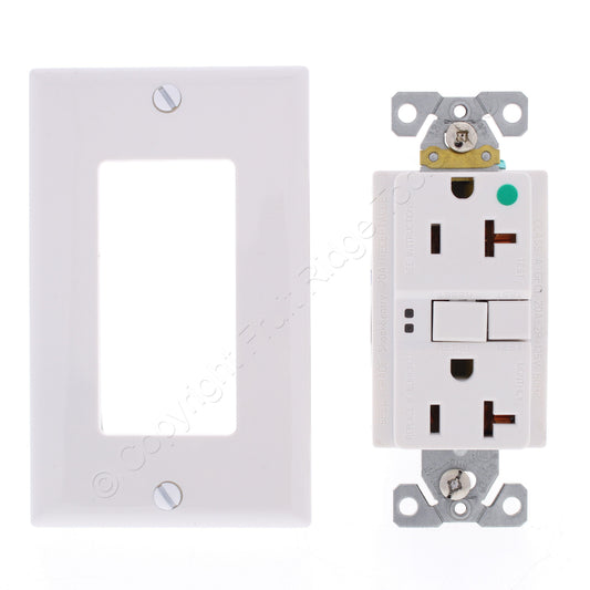 10 Eaton White Hospital Grade SelfTesting Gfci Outlet Duplex Receptacles SGFH20W