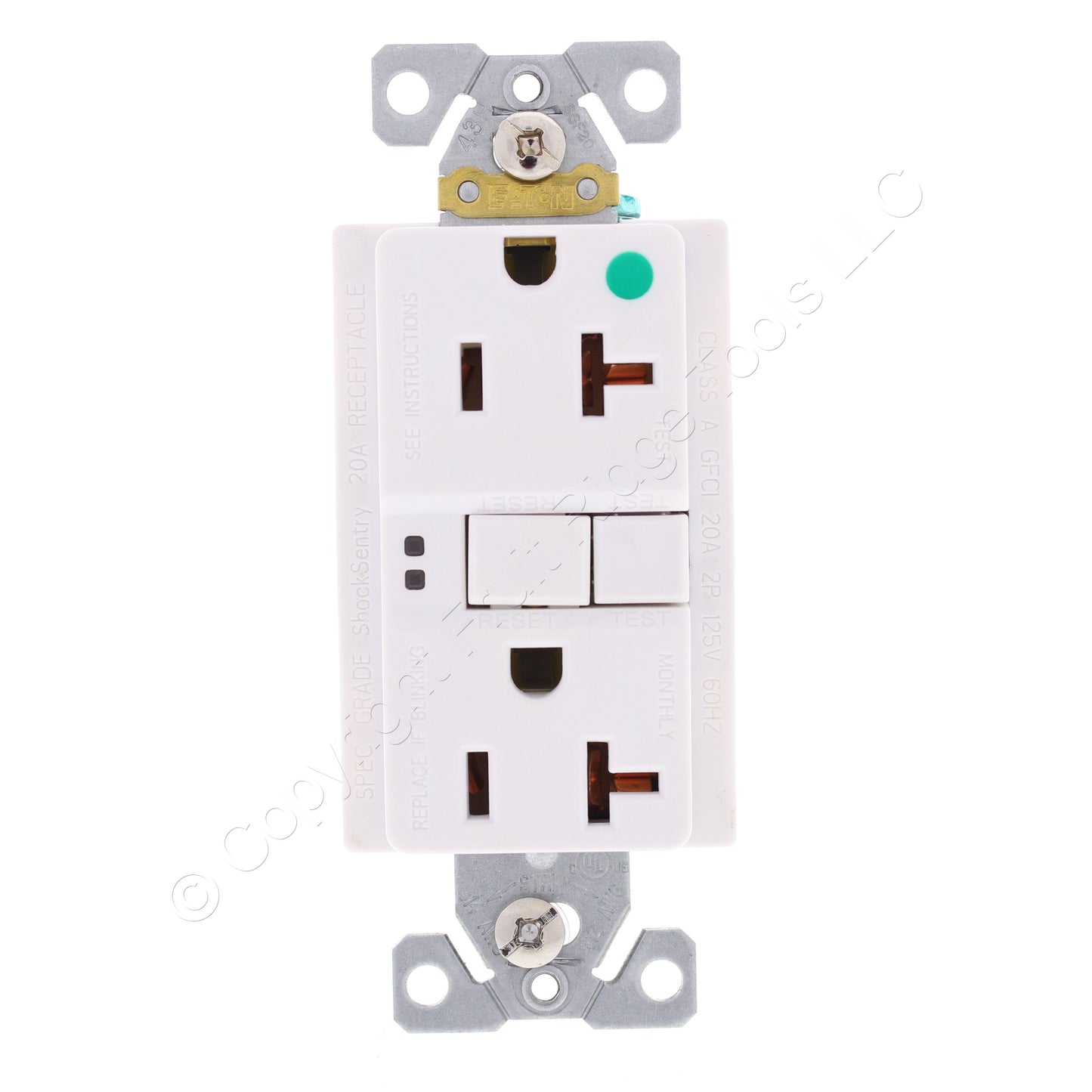 10 Eaton White Hospital Grade SelfTesting Gfci Outlet Duplex Receptacles SGFH20W