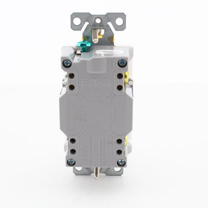 Eaton SGFH20W White GFCI Hospital Grade Self-Testing Outlet Duplex Receptacle