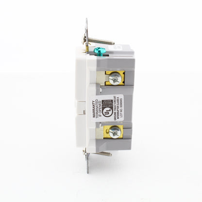 Eaton SGFH20W White GFCI Hospital Grade Self-Testing Outlet Duplex Receptacle