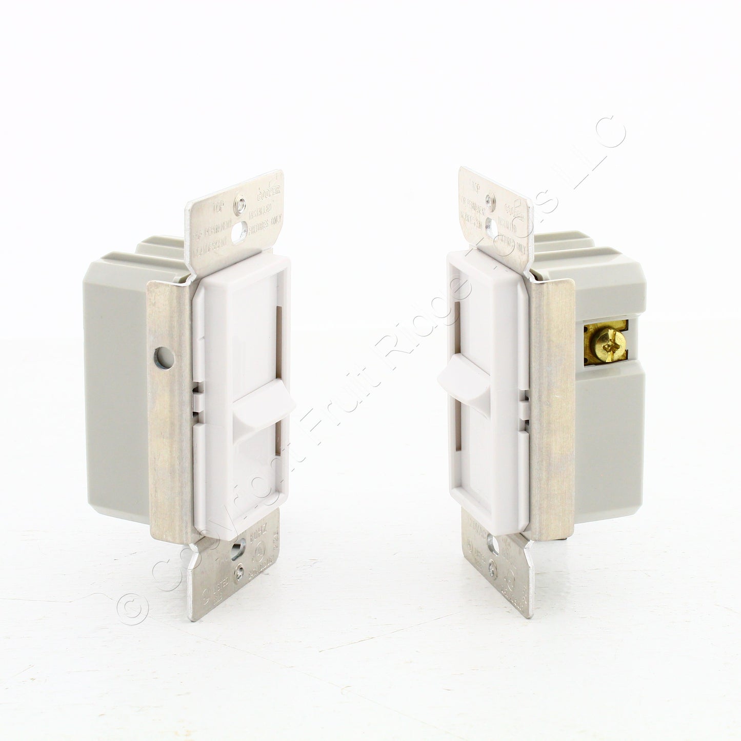 Eaton SI061-W White Incandescent 1-Pole Slide Dimmer Switches Non-Preset 2-Pack