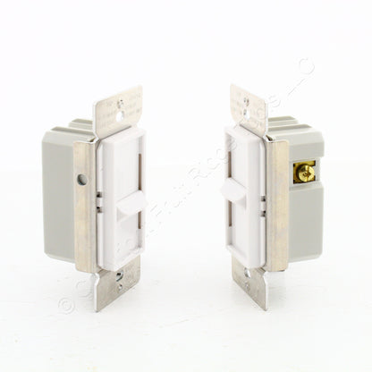 Eaton SI061-W White Incandescent 1-Pole Slide Dimmer Switches Non-Preset 2-Pack