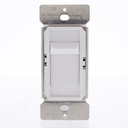 Eaton SI061-W White Incandescent Slide Light Dimmer Switch Single Pole NonPreset