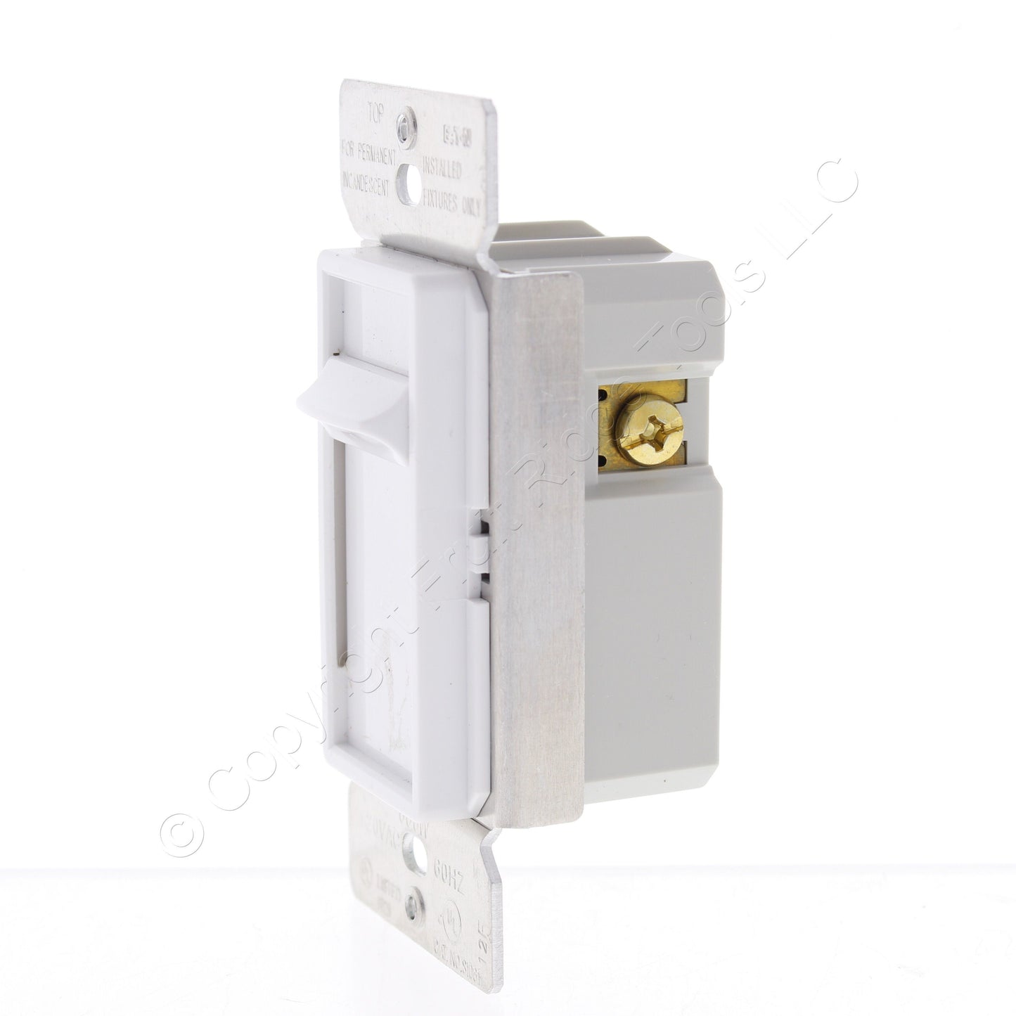 Eaton SI061-W White Incandescent Slide Light Dimmer Switch Single Pole NonPreset
