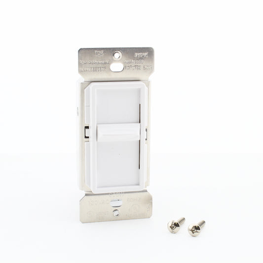 Eaton SI061-W-K-L White Single Pole Incandescent Slide Dimmer Switch NonPreset