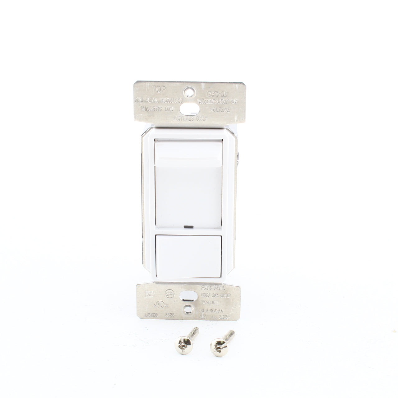 Eaton SI06P-W White Incandescent Halogen 1+3-Way Preset Slide Dimmer Switch