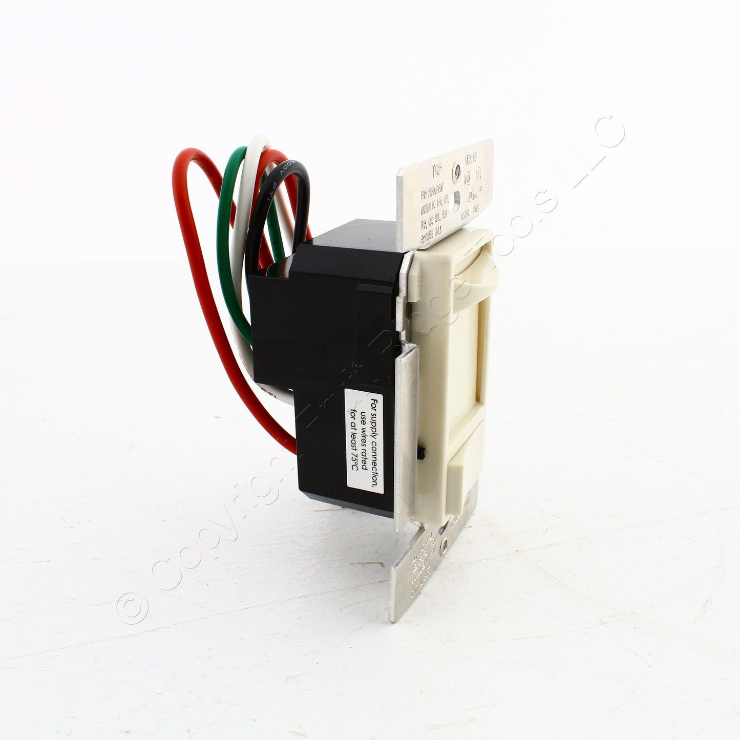 Eaton Lt Almond Universal Slide Dimmer 120/277V LED CFL ELV INC HAL FLR SUF7-LA