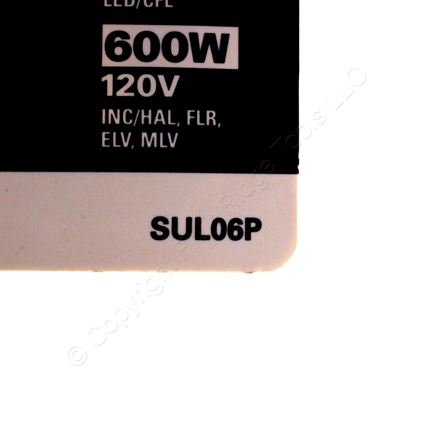 Eaton Black Slide Dimmer Switch w/Preset LED/CFL/INC/FLR/ELV/MLV SUL06P-BK
