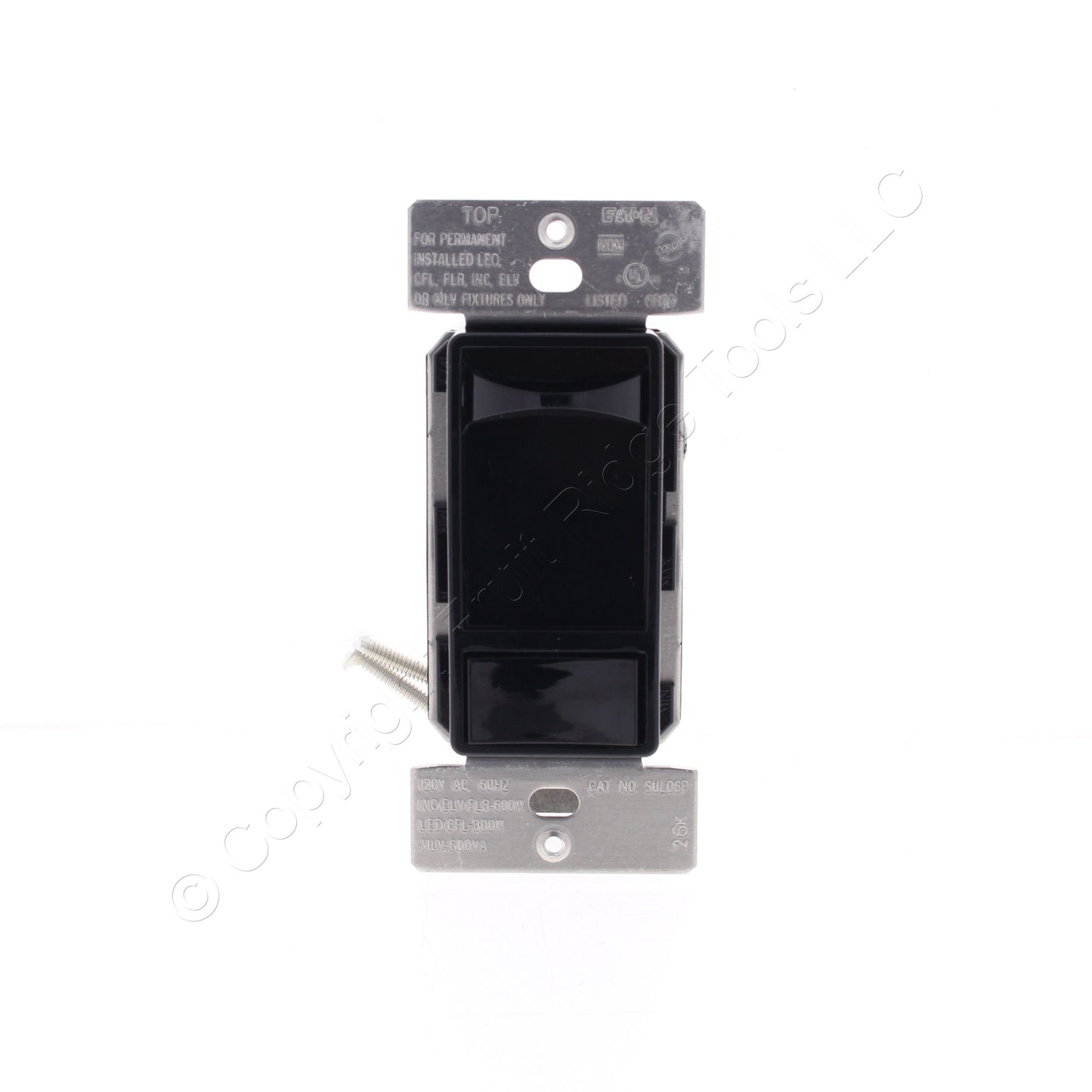 Eaton Black Slide Dimmer Switch w/Preset LED/CFL/INC/FLR/ELV/MLV SUL06P-BK