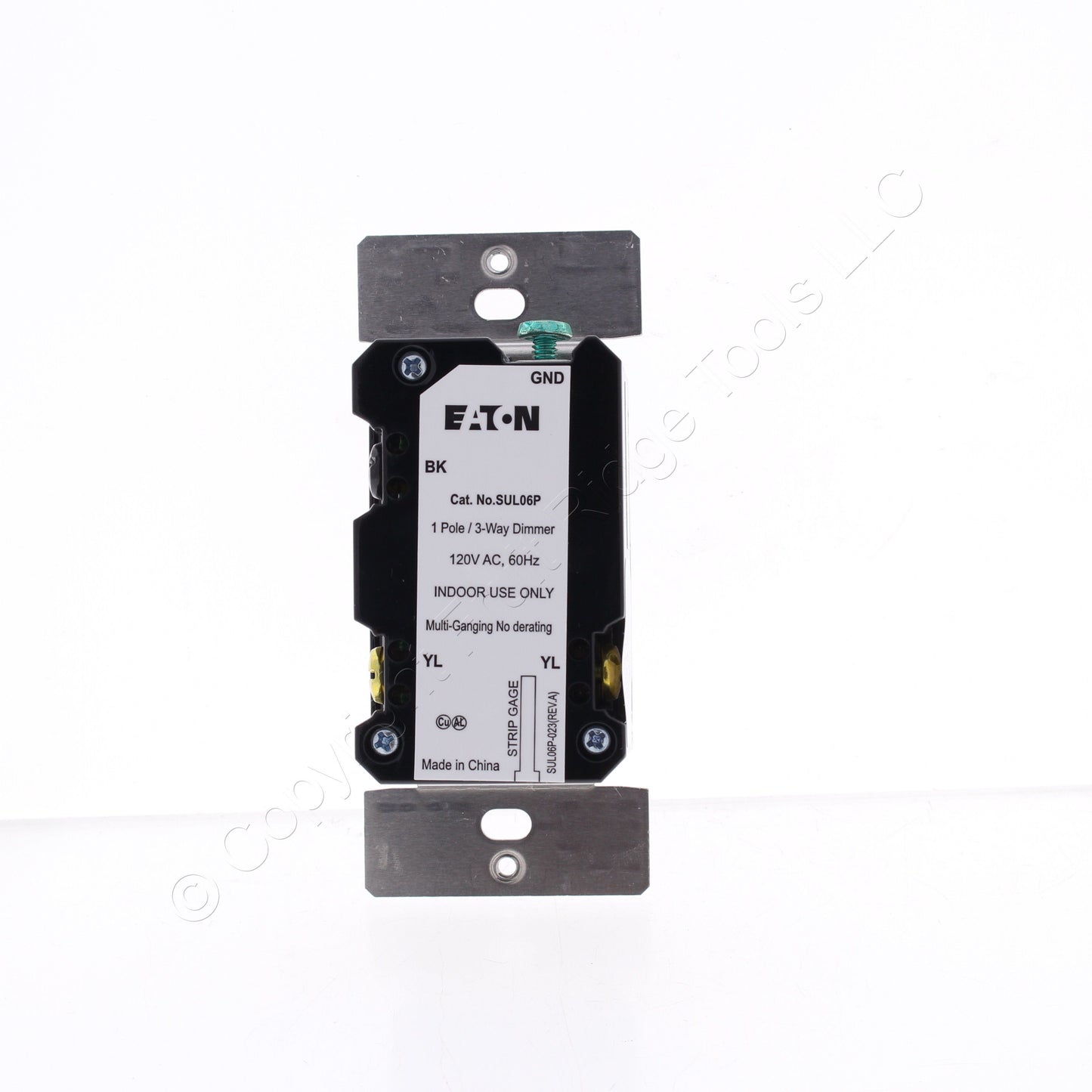 Eaton Black Slide Dimmer Switch w/Preset LED/CFL/INC/FLR/ELV/MLV SUL06P-BK