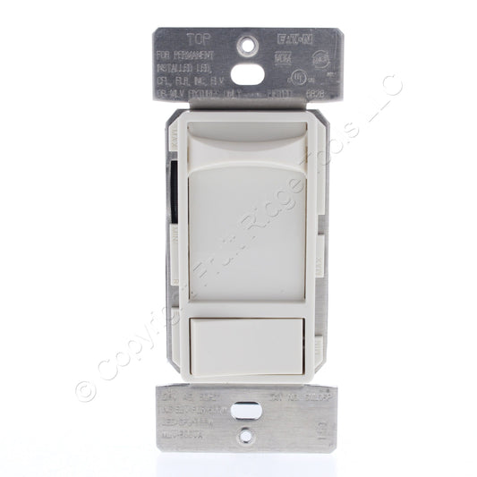 Eaton SUL06P White Slide Dimmer Switch w/Preset LED CFL INC FLR ELV MLV Lighting