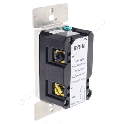 Eaton SUL06P White Slide Dimmer Switch w/Preset LED CFL INC FLR ELV MLV Lighting