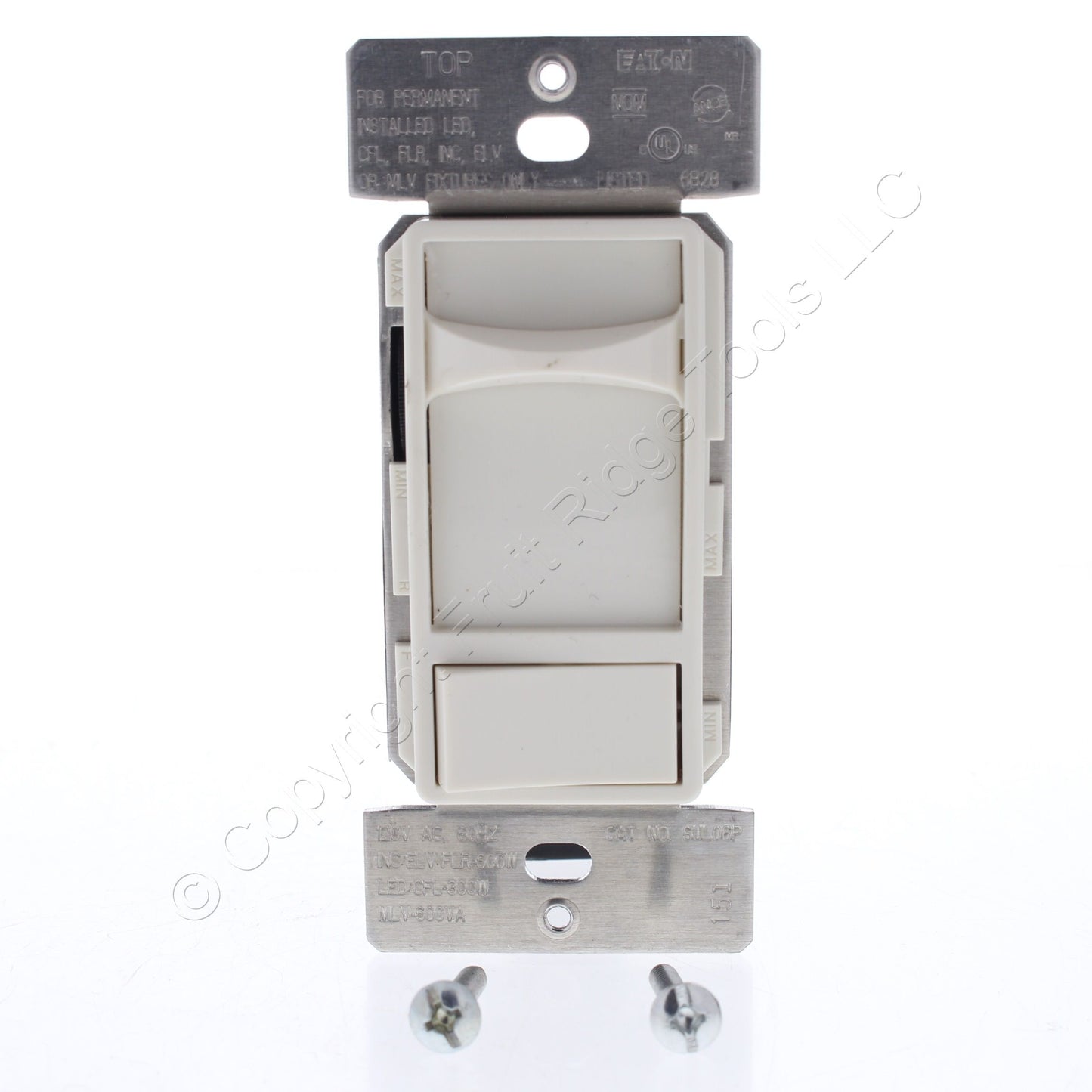 Eaton SUL06P White Slide Dimmer Switch w/Preset LED CFL INC FLR ELV MLV Lighting