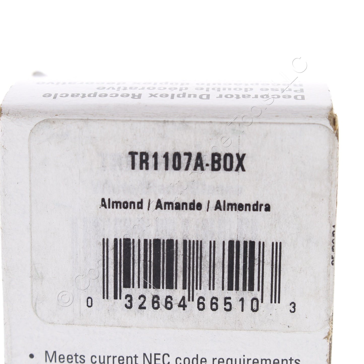 Eaton TR1107A Almond 5-15R 15A Decorator TR Duplex Receptacle Residential Outlet