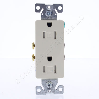 Eaton TR1107A Almond 5-15R 15A Decorator TR Duplex Receptacle Residential Outlet