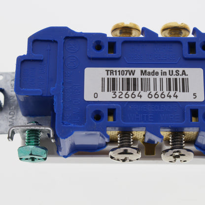 Eaton White Tamper Resistant Duplex Receptacle Outlet 5-15R 15A Bulk TR1107W