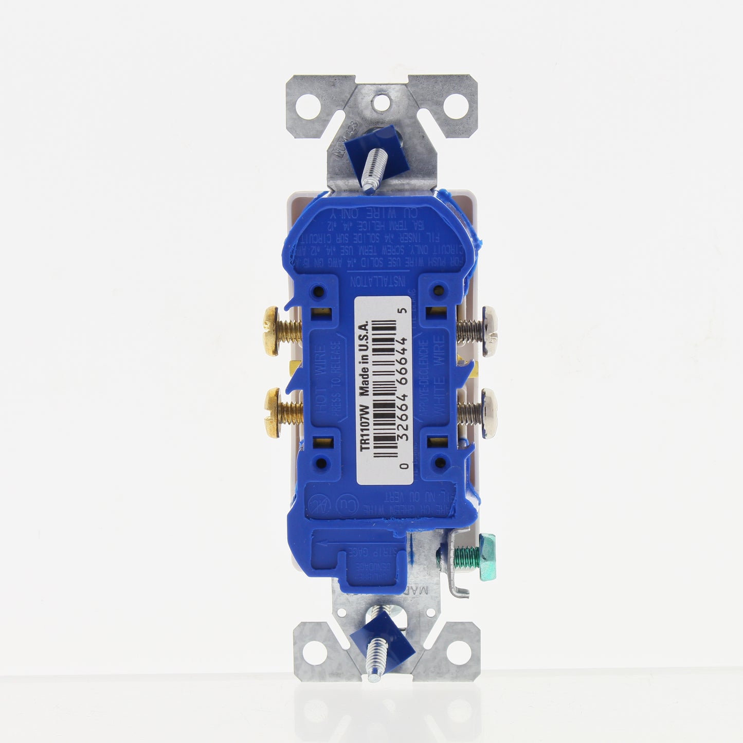 Eaton White Tamper Resistant Duplex Receptacle Outlet 5-15R 15A Bulk TR1107W