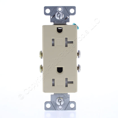 Eaton Ivory Tamper Resistant Duplex Receptacle Outlet Nema 5-20R 20A TR1307V