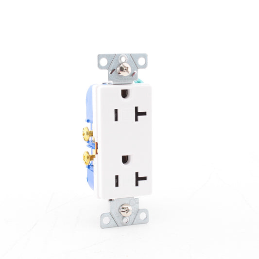 Eaton White Tamper Resistant Duplex Receptacle Outlet Nema 5-20R 20A TR1307W