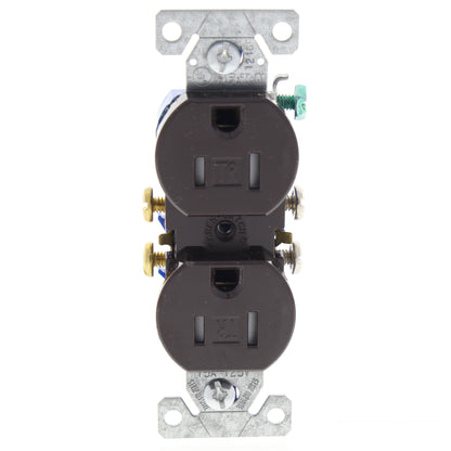 Eaton Brown Tamper Resistant Duplex Receptacle Outlet Nema 5-15R 15A Bulk TR270B