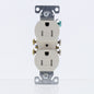 Eaton Lt Almond Tamper Resistant Duplex Receptacle Nema 5-15R 15A Bulk TR270LA