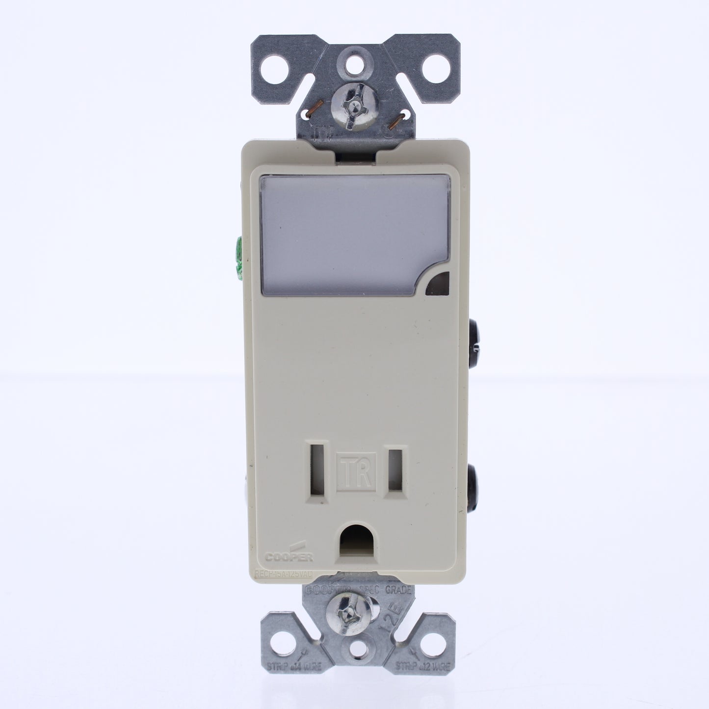Eaton Almond Tamper Resistant Receptacle Outlet Nightlight 15A 125V TR7735A