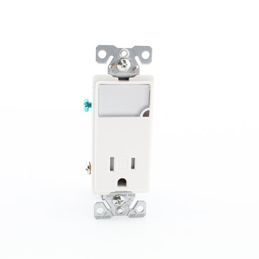 Eaton White Tamper Resistant Receptacle Outlet Nightlight 15A 125V TR7735W