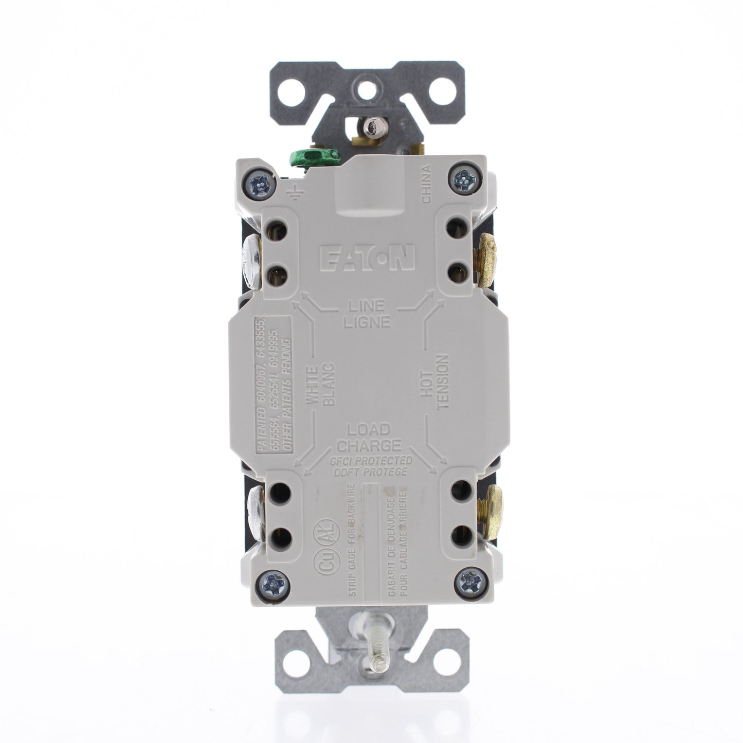 Eaton TRSGF15BK Black 15A Gfci Self-Test Outlet 5-15 Receptacle Tamper Resistant