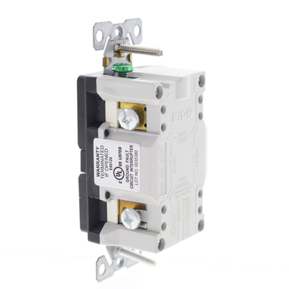 Eaton TRSGF15BK Black 15A Gfci Self-Test Outlet 5-15 Receptacle Tamper Resistant