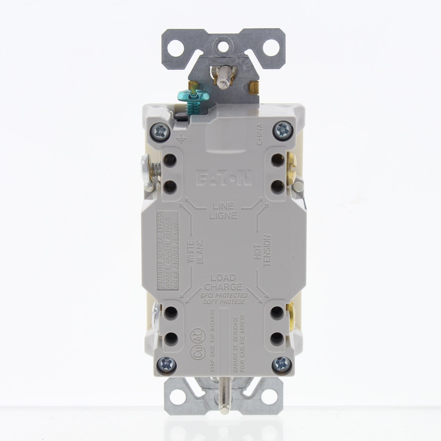 Eaton TRSGF15LA Light Almond 15A GFCI Self-Test Outlet Receptacle 5-15R Tamper