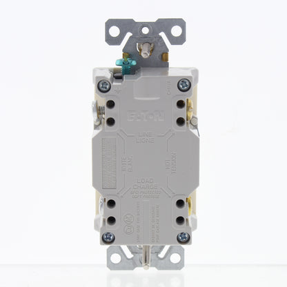 Eaton TRSGF15LA Light Almond 15A GFCI Self-Test Outlet Receptacle 5-15R Tamper