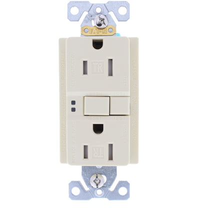 10 Eaton Ivory Tamper Resistant Gfci Self-Test Outlet Receptacles 15A TRSGF15V