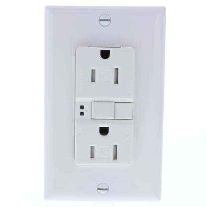 Eaton TRSGF15W White 5-15R GFCI Self-Test Tamper Resistant Outlet Receptacle 15A