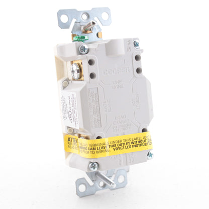 Eaton TRSGF20A Almond Tamper Resistant GFCI Receptacle Outlet 20A 5-20 Self-Test