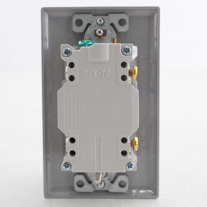 Eaton TRSGF20GY Gray Tamper Resistant GFCI Receptacle Outlet 20A 5-20R Self-Test