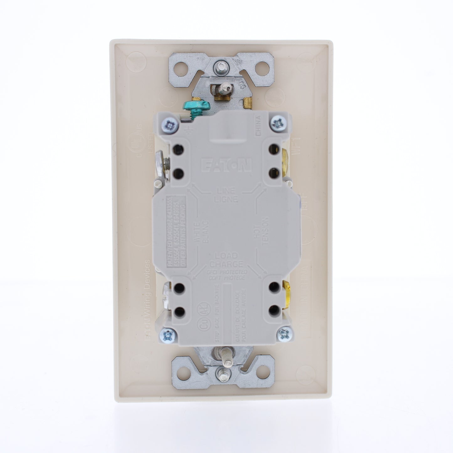 Eaton TRSGF20LA Light Almond 5-20R 20A Gfci Self-Test Outlet Receptacle Tamper
