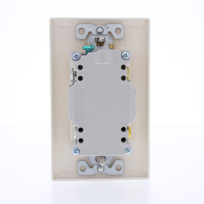 Eaton TRSGF20LA Light Almond 5-20R 20A Gfci Self-Test Outlet Receptacle Tamper