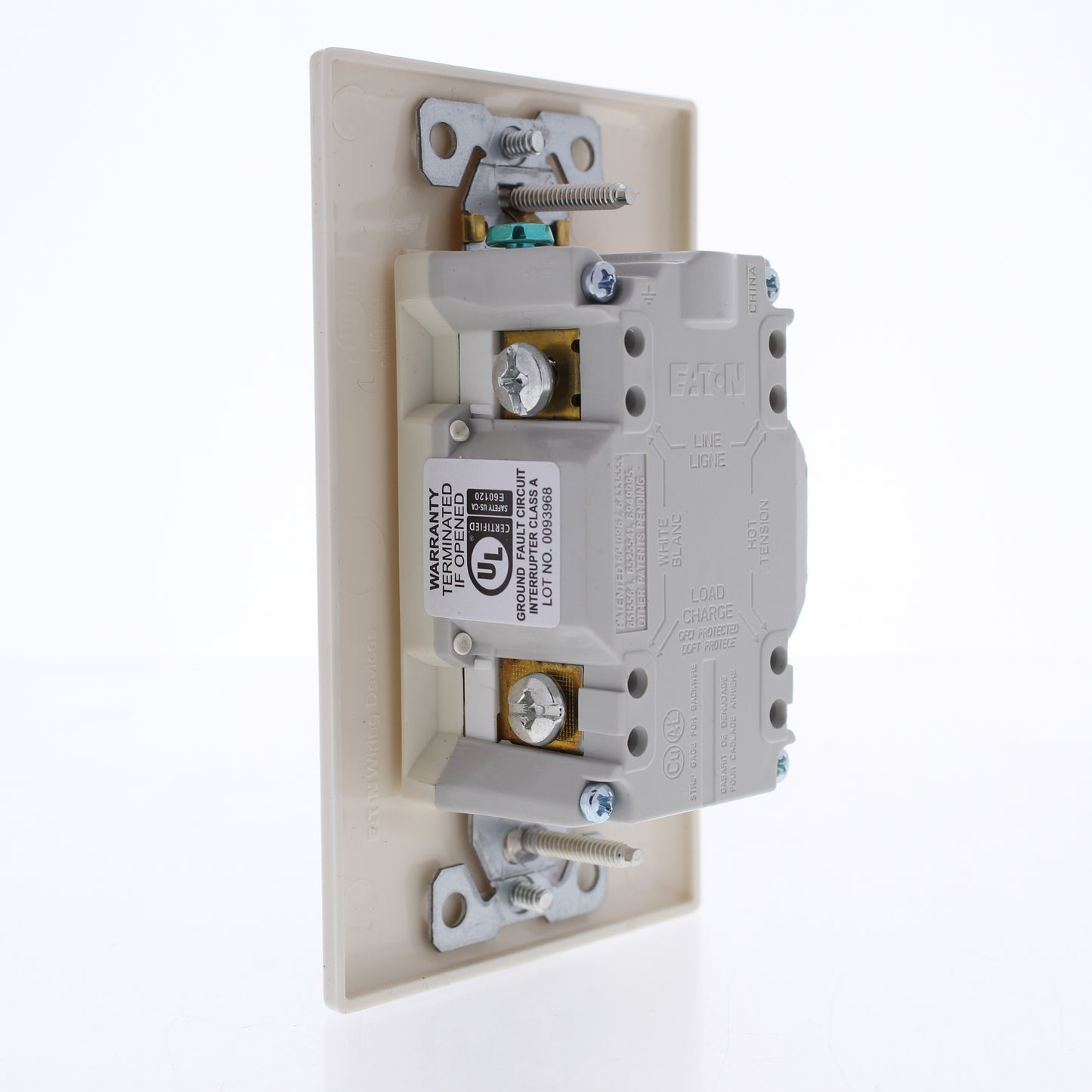 Eaton TRSGF20LA Light Almond 5-20R 20A Gfci Self-Test Outlet Receptacle Tamper