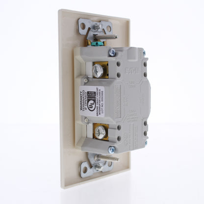 Eaton TRSGF20LA Light Almond 5-20R 20A Gfci Self-Test Outlet Receptacle Tamper